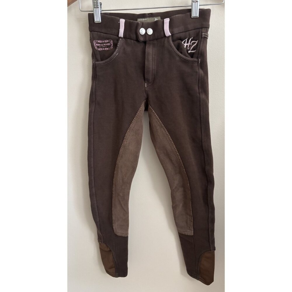 Horze Kids & Ponies riding breeches Pants‎ Brown Kids Girls Medium